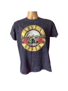 Bravado Distressed Band Style Tee Small Faded Black Gray Vintage Wash Shirt Men